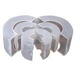 20 Pieces Pipe Protective Cover Transparent Plastic Packaging Cover Flange Protective Cover