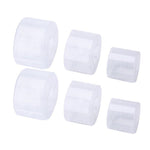 10 Pcs Pipe Protective Cover Transparent Plastic Packaging Cover Flange Protective Cover