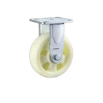 4-Inch Fixed Beige Polypropylene PP Casters 4Pcs Medium and Heavy Duty Directional Wheels - 4Pcs