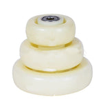 6 Pieces Heavy 6 Inch Trolley Caster Double Axle Nylon PP Caster Industrial Caster Universal Wheel White Nylon Wheel