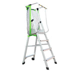 2m Herringbone Platform Ladder Miter Platform Ladder Movable With Pulleys And Safety Net