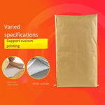 FZ1176 Yellow Moisture-proof Packaging Bag Snake Skin Feed Woven Plastic Composite Kraft Paper Bag 55 * 80 100 Pieces