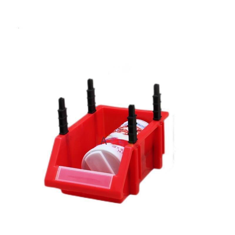 Red Thickened Parts Box Combined Screw Box Tool Storage Box Plastic Box Shelf H5 (80 Pieces) 170 * 115 * 80mm