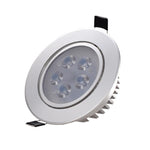 10 Pieces LED Spotlight  Light Embedded Small Spotlight, Sky Lantern 3w, Opening 50-60mm, Bright Silver Surface White Light 6500k (Sunflower)