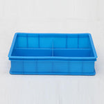 6 Pieces Plastic Turnover Box Partition Box Material Box Hardware Tool Box Parts Multi Cell Box Plastic Box Screw Box Four Cell Box 372 * 276 * 80mm