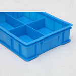 6 Pieces Plastic Turnover Box Partition Box Material Box Hardware Tool Box Parts Multi Cell Box Plastic Box Screw Box Four Cell Box 372 * 276 * 80mm