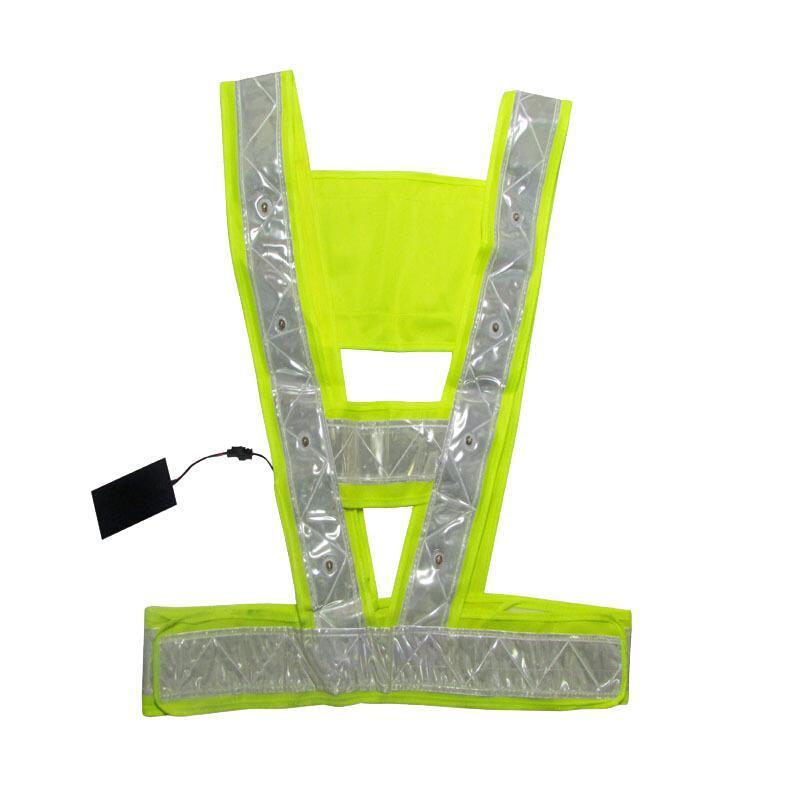 10 Pieces V-type Reflective Vest With Light LED Safety Vest LED Reflective Vest Reflective Vest V-type Reflective Vest LED Light