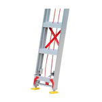 3m Aluminum Alloy Lift Miter Ladder Professional Engineering Telescopic Ladder