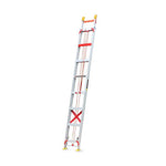 12m Aluminum Alloy Elevating Miter Ladder Professional Engineering Telescopic Ladder