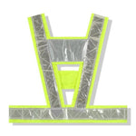 10 Pieces Vest Reflective Vest Safety Vest Traffic Warning Suit Reflective Vest Breathable V-lattice Fluorescent Yellow Green Free Size