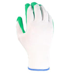 12 Pairs Of Free Size Nitrile PU Green Safety Gloves Polyethylene Dipping Gloves Metal-Coated Gloves Construction Protective Gloves