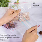 Self Sealing Bag Small Transparent Food Thickened Plastic Sub Packaging PE Large 12 Silk White Edge 35 * 28cm 2000 Pieces