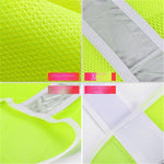 10 Pieces Breathable Mesh Reflective Vest Safety Vest Protection Vest for Construction Engineering Traffic Sanitation Safety Warning Work Clothes - Yellow Green