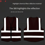 10 Pieces Orange Working Reflective Vest Safety Night Work Vest Safety Vest for Construction Engineering Traffic Sanitation Safety Warning Clothes