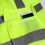 6 Pieces Mesh Reflective Vest Safety Vest with 4 High Visible Reflective Strips Construction Engineering Traffic Sanitation Safety Warning Clothes