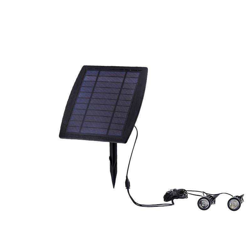 Solar Light, Outdoor Spotlight, Super Bright Led, Waterproof Tree Light, Lawn Light, Courtyard Light, One Pull Two Spotlight, Green Light, 3 Meters Line Length