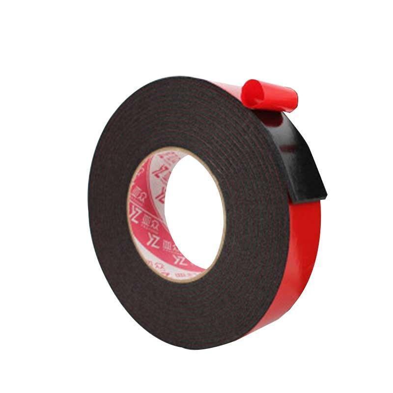 Black Foam Pe Double Sided Tape Strong Adhesive Sponge 20mm Wide X10 Meter Thick X1mm 6 Pack