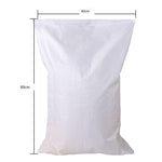 75 Pieces Moisture Proof And Waterproof Woven Moving Snakeskin Express Parcel Bag Packing Load Carrying Cleaning Garbage 40 * 60 White