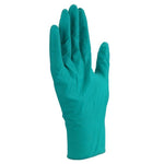 100 Pieces / Pack Nitrile Gloves Disposable Protective Gloves Green 7.5-8 Yards Gloves