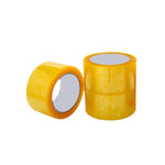 6 Rolls Sealing Tape Transparent Yellow Express Packing Sealing Tape Roll 50 Mm * 150 M / Roll High Viscosity Full Meter