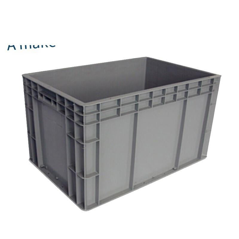 Box European Standard Auto Parts Turnover Box Plastic Logistics Box Storage Box Large Rectangular Box Turtle Box Without Cover 600 * 400 * 340mm New Blue