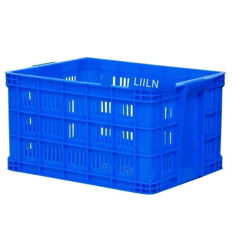 Plastic Basket (103 * 68 * 54cm)  Express Rectangular Thickened Fruit Large Vegetable Transportation Basket Plastic Frame Factory Hollow Turnover Box