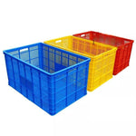 Plastic Basket (103 * 68 * 54cm)  Express Rectangular Thickened Fruit Large Vegetable Transportation Basket Plastic Frame Factory Hollow Turnover Box