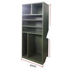 Military Green Goods Cabinet Fire Rescue Emergency Supplies Cabinet 740 * 400 * 2000mm