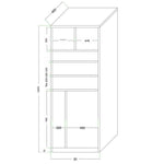 Military Green Goods Cabinet Fire Rescue Emergency Supplies Cabinet 740 * 400 * 2000mm