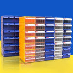 6 Pieces 240 * 160 * 90 mm Modular Plastic Parts Cabinet Drawer Type Component Box  Material Box Drawer Type Storage Box Parts Box