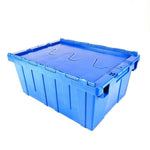 Inclined Plug Turnover Box With Cover Logistics Transfer Box Material Basket Inclined Plug Box Super Distribution Box Blue 540 * 320 * 320mm