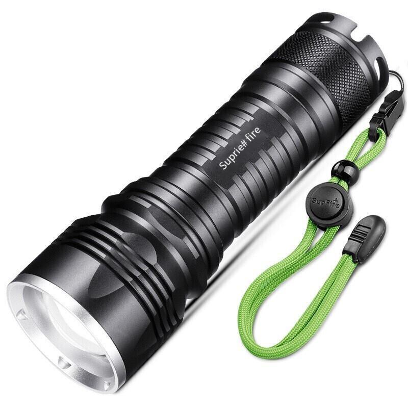 Flashlight Customized Zoom Remote Usb Rechargeable Portable Outdoor Searchlight 1 Set