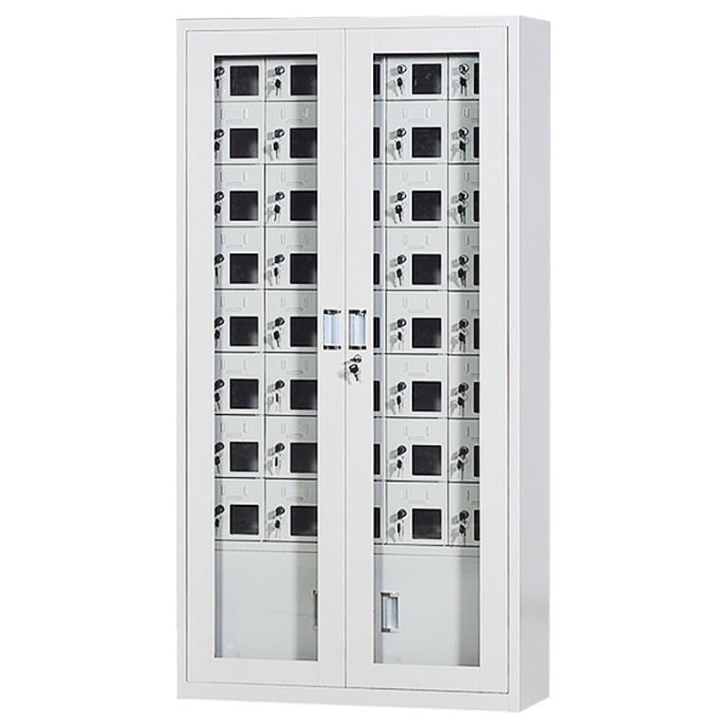 1800 * 814 * 300mm 40 Doors Storage Container Glass Door Storage Container Cabinet Staff Meeting Room Storage Container Cabinet