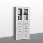 Twelve Bucket Mechanical Ordinary Cabinet Office Multi-layer Storage Material Cabinet With Lock Multi Bucket Cabinet File Cabinet File Iron Drawer Cabinet