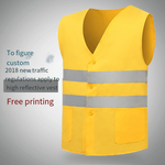 15 Pieces Railway Reflective Vest Construction Environmental Protection Safety Suit Vest Engineering Bureau Reflective Vest