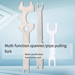 150 Pieces Household Water Purifier Installation Multi-function Wrench Kitchen Pipe Fork PE Pipe Removal Accessories Plastic Pipe Fork