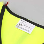 6 Pieces Safety Vest Yellow Reflective High Visibility Safety Vest Men & Women, Work, Cycling, Runner, Surveyor, Volunteer, Crossing Guard, Road