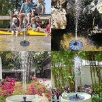 Solar Fountain Outdoor Circulation Domestic Landscape Rockery Garden DC Fountain Fish Pond Oxygenation Micro Floating Pump 1w Small Disc Water Pump