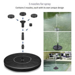 Solar Fountain Outdoor Circulation Domestic Landscape Rockery Garden DC Fountain Fish Pond Oxygenation Micro Floating Pump 1w Small Disc Water Pump