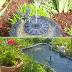 Solar Fountain Micro Floating Fountain Solar Water Pump Fish Pond Oxygen Pump Multi Nozzle Garden Landscaping Solar Water Pump