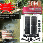 Solar Water Pump Rockery Water Pond Oxygenation Garden Water Circulation Pump 1.2w External Pull Fountain