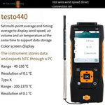 Germany Testo440 Hot Wire Anemometer Industrial High Precision Thermal Air Volume And Temperature Measurement Set