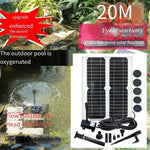Solar Water Pump Pond Aerated Rockery Water Garden View Small Fish Tank Fish Pond 1.2 W Outside Pull Line Fountain