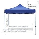 Outdoor Sunshade Sunshade Courtyard Umbrella Stall Umbrella Sunshade Telescopic Canopy Four Legged Umbrella Tent Outdoor Sunshade Outdoor Advertising Tent Stall Parking Shed 3x3 Reinforced Automatic Blue Rack