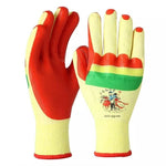 Thickened Rubber Wear-resistant Gloves Labor Insurance Work Wholesale Steel Color Random Upgrade 12 Pairs