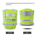 LED Rechargeable Reflective Vest With Flashing Light