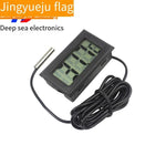 15 Pieces Electronic Thermometer Digital Fish Tank Refrigerator Water Temperature Meter With Waterproof Probe Black