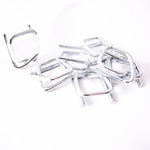 6 Pieces Fiber Belt With 50 Pieces Of Recycled Buckle 16mm Wide Polyester Flexible Buckle Metal Wire Clip A1214