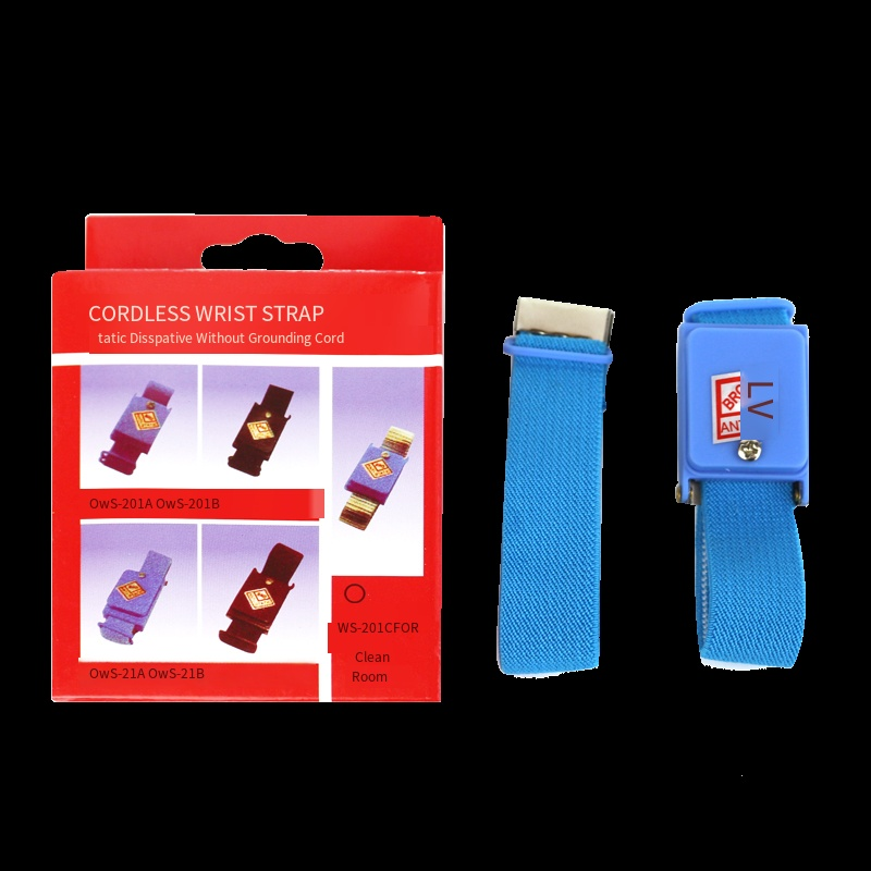 25 Pieces Wireless Cable Anti Static Wrist Strap Bracelet Blue ESD Protection Anti-Static Device