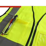 6 Pieces Reflective Vest / Environmental Protective Vest / Fluorescent Vest Protective Clothing